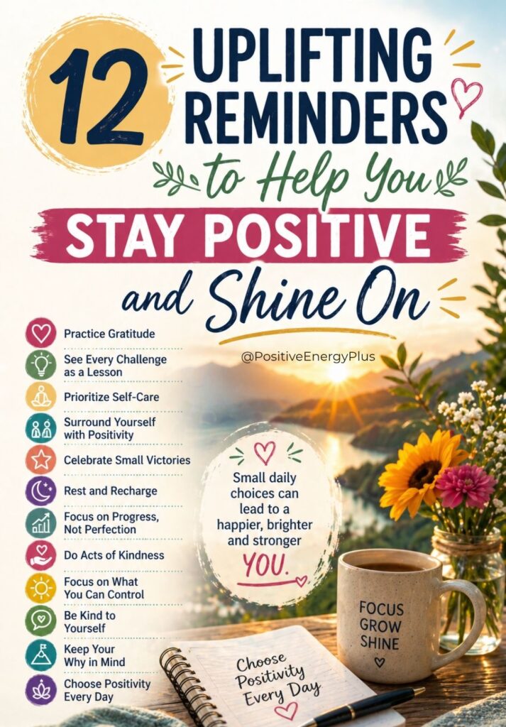 12 Uplifting Reminders to Help You Stay Positive and Shine On