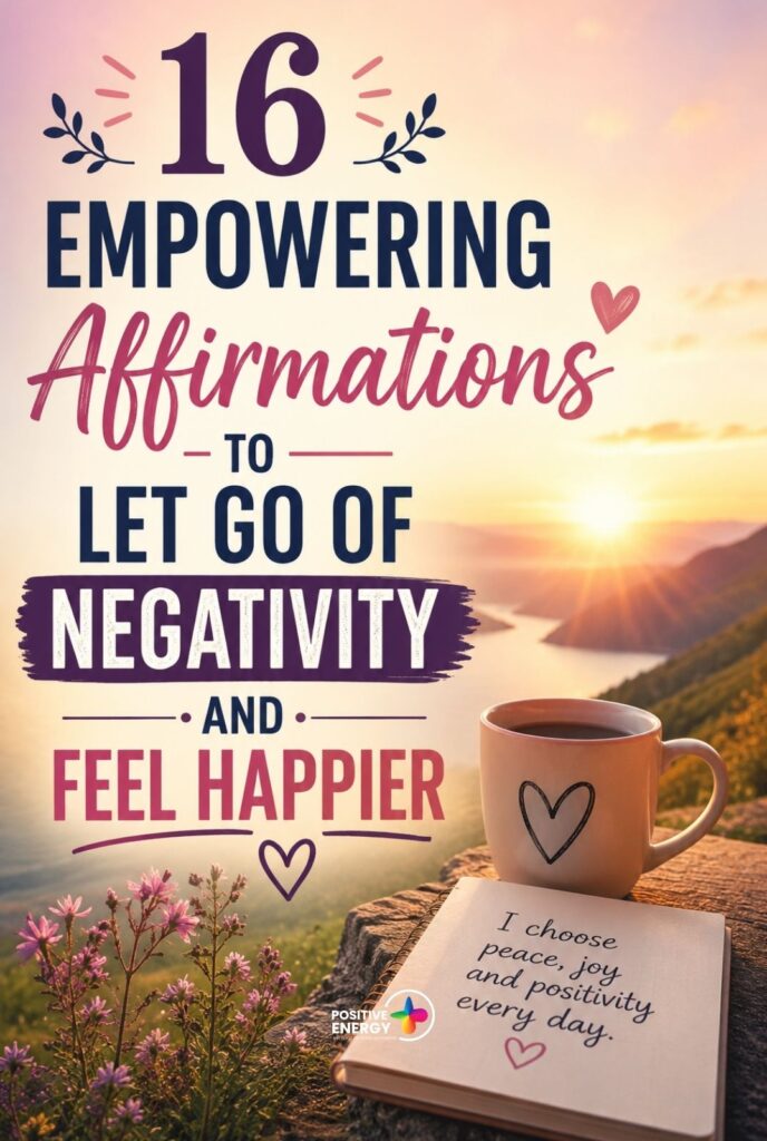 16 Empowering Affirmations to Let Go of Negativity and Feel Happier