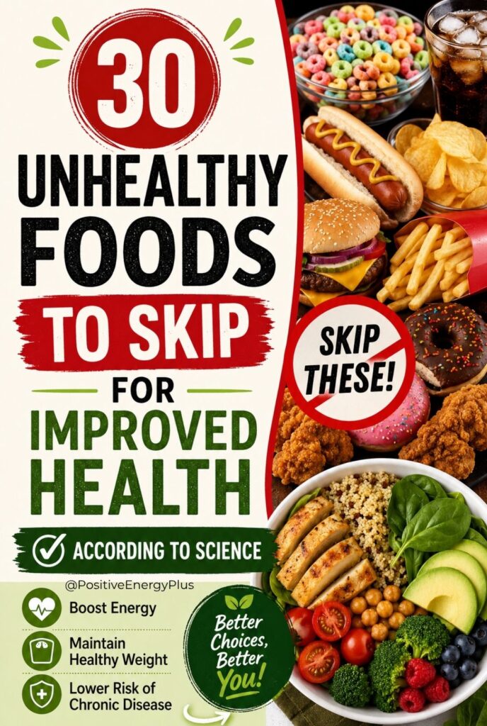 30 Unhealthy Foods to Skip for Improved Health, According to Science