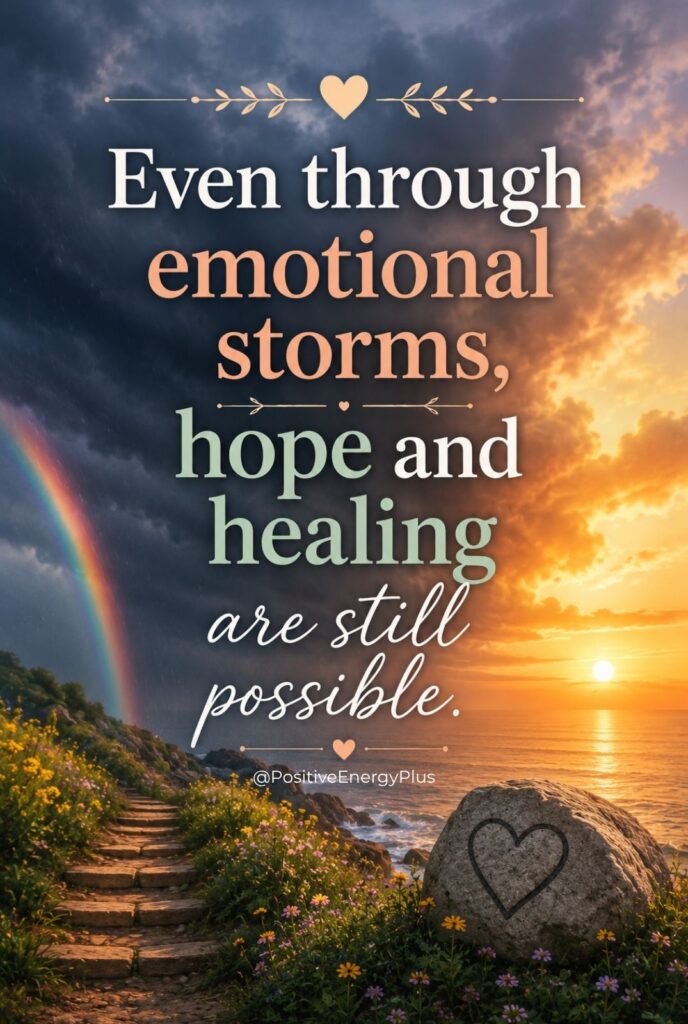 “Even through emotional storms, hope and healing are still possible.”