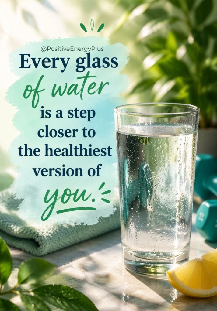 Every glass of water is a step closer to the healthiest version of you