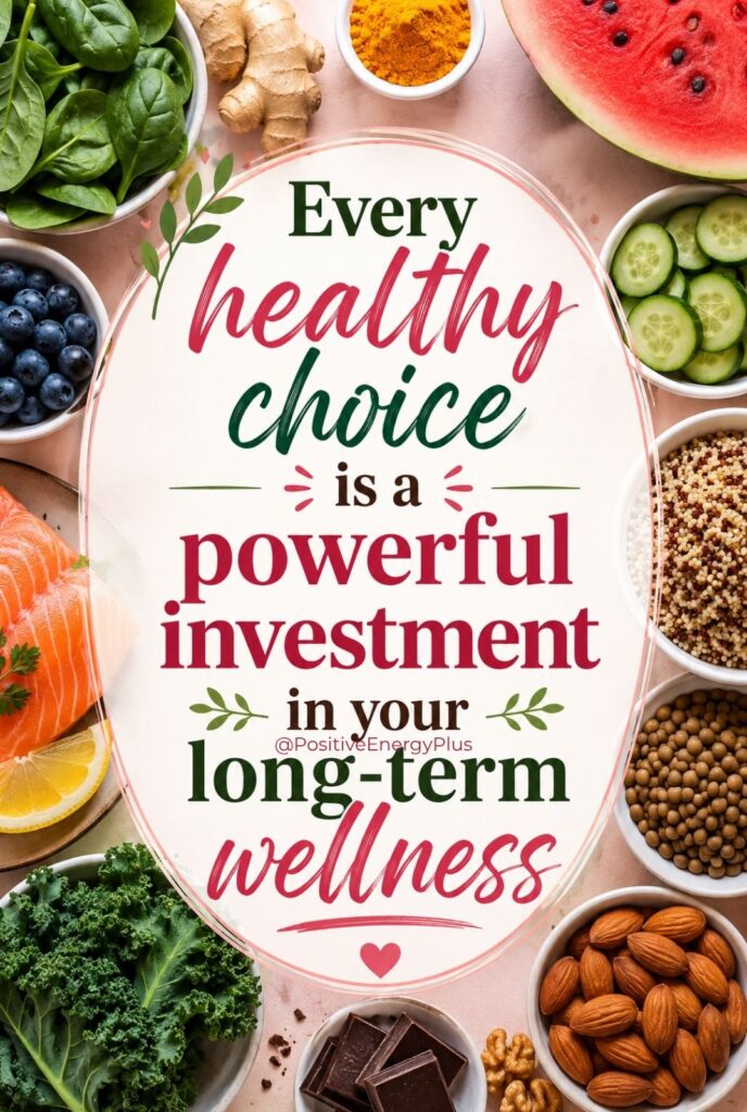 Every healthy choice is a powerful investment in your long-term wellness
