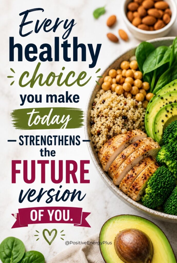 Every healthy choice you make today strengthens the future version of you.