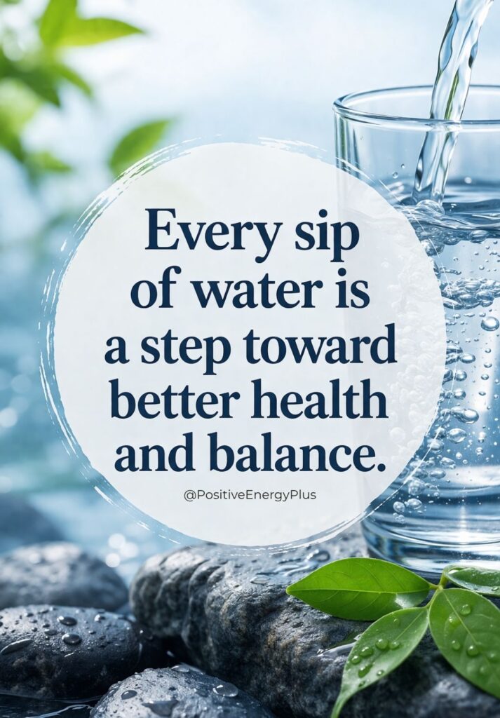 Every sip of water is a step toward better health and balance