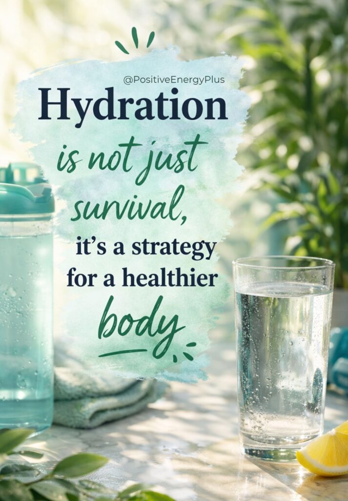 Hydration is not just survival, it’s a strategy for a healthier body
