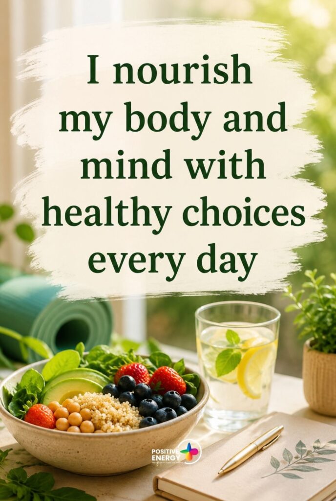 I nourish my body and mind with healthy choices every day