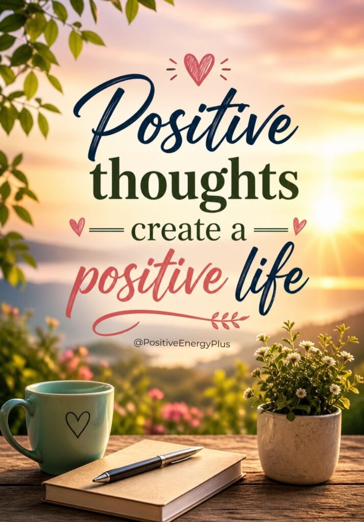 Positive thoughts create a positive life