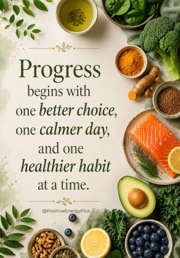 Progress begins with one better choice, one calmer day, and one healthier habit at a time