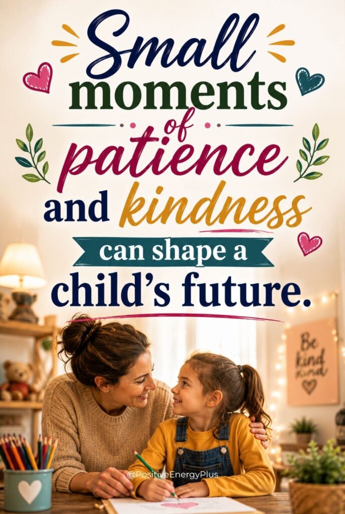 Small moments of patience and kindness can shape a child’s future