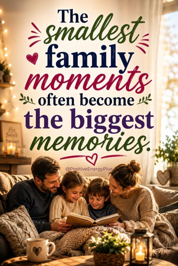 Small moments of The smallest family moments often become the biggest memories