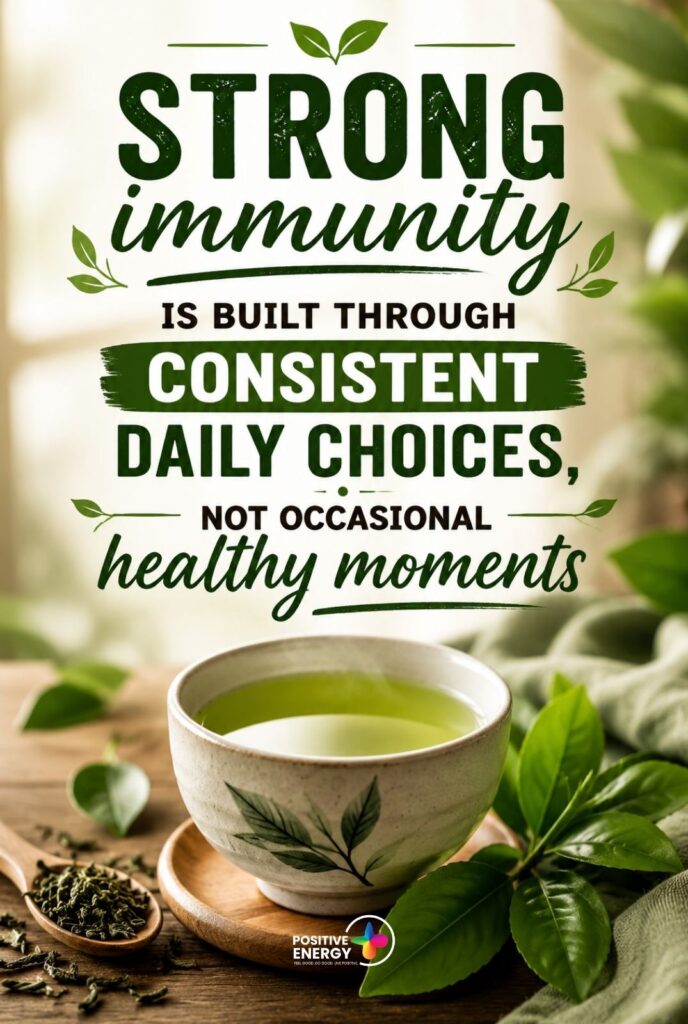 Strong immunity is built through consistent daily choices, not occasional healthy moments.