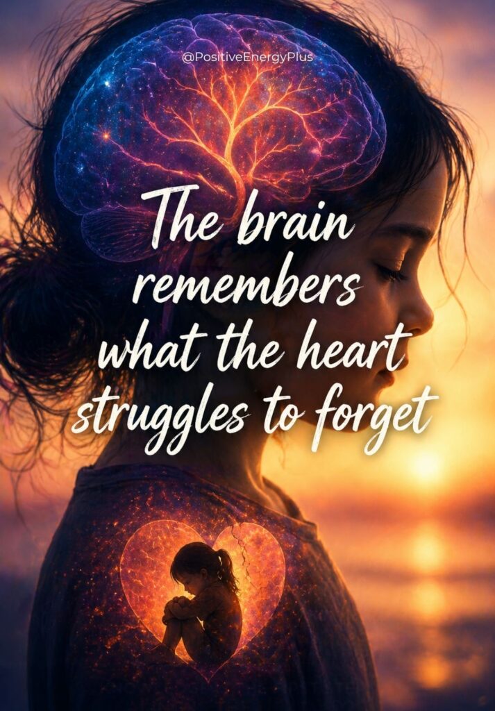 The brain remembers what the heart struggles to forget