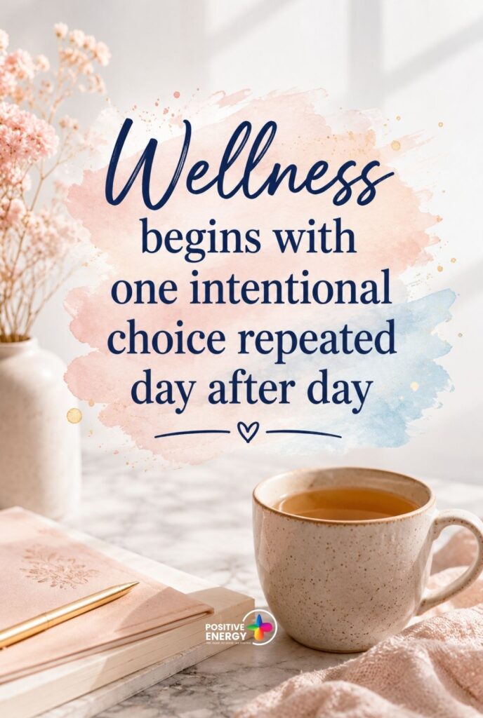 Wellness begins with one intentional choice repeated day after day