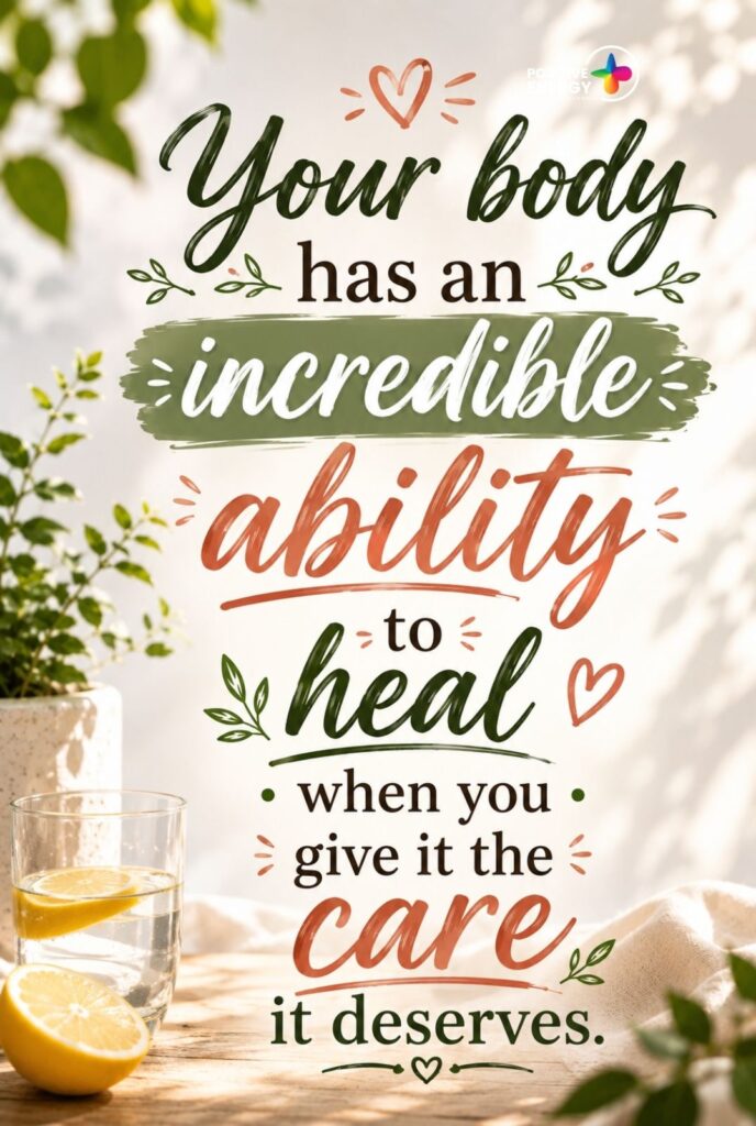 Your body has an incredible ability to heal when you give it the care it deserves.