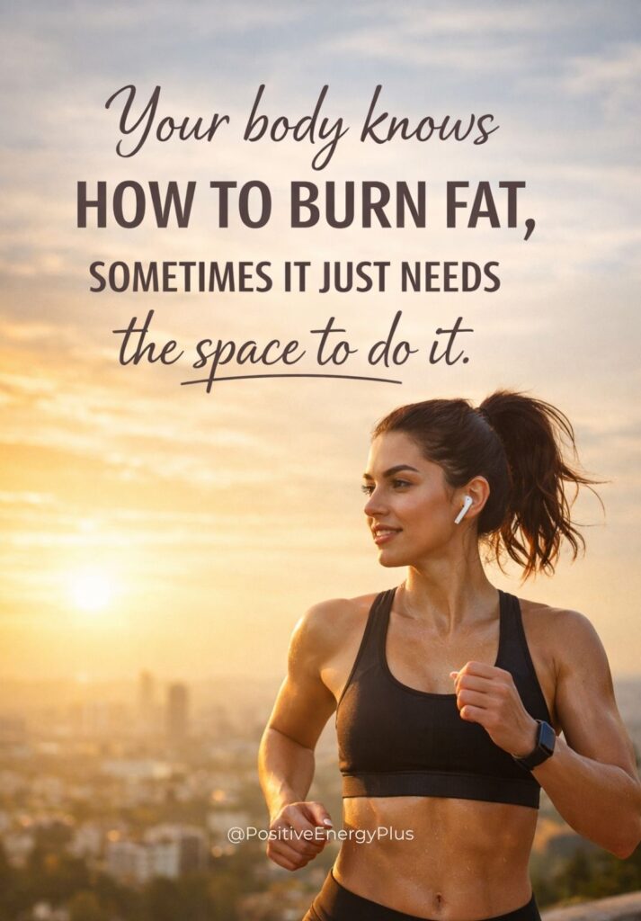 Your body knows how to burn fat, sometimes it just needs the space to do it.