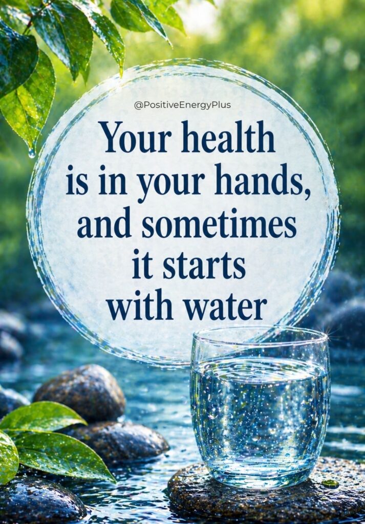 Your health is in your hands, and sometimes it starts with water