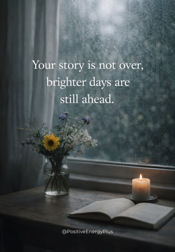 our story is not over, brighter days are still ahead