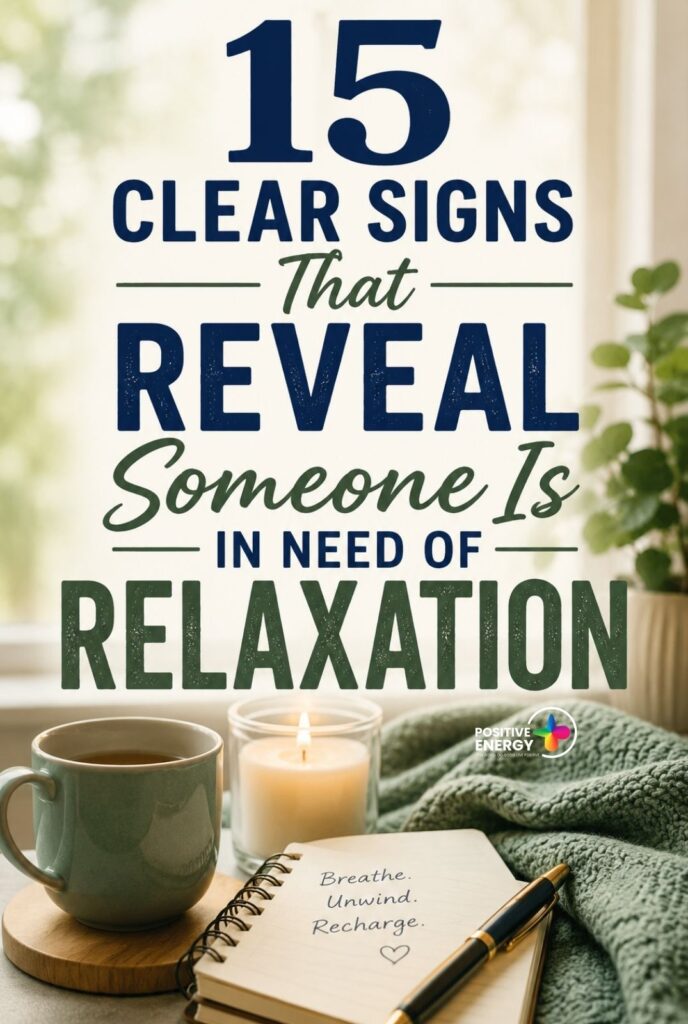 15 Clear Signs That Reveal Someone Is in Need of Relaxation