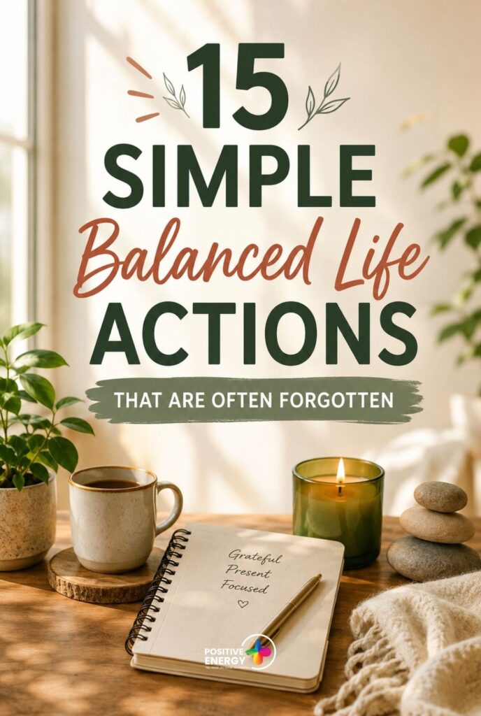 15 Simple Balanced Life Actions That Are Often Forgotten