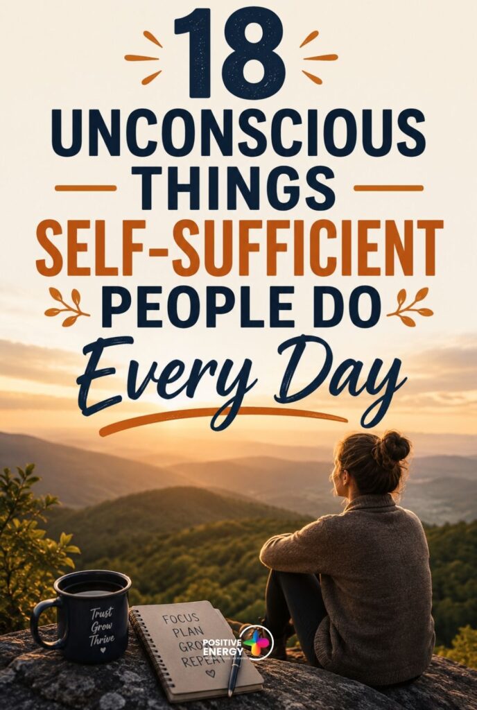 18 Unconscious Things Self-Sufficient People Do Every Day