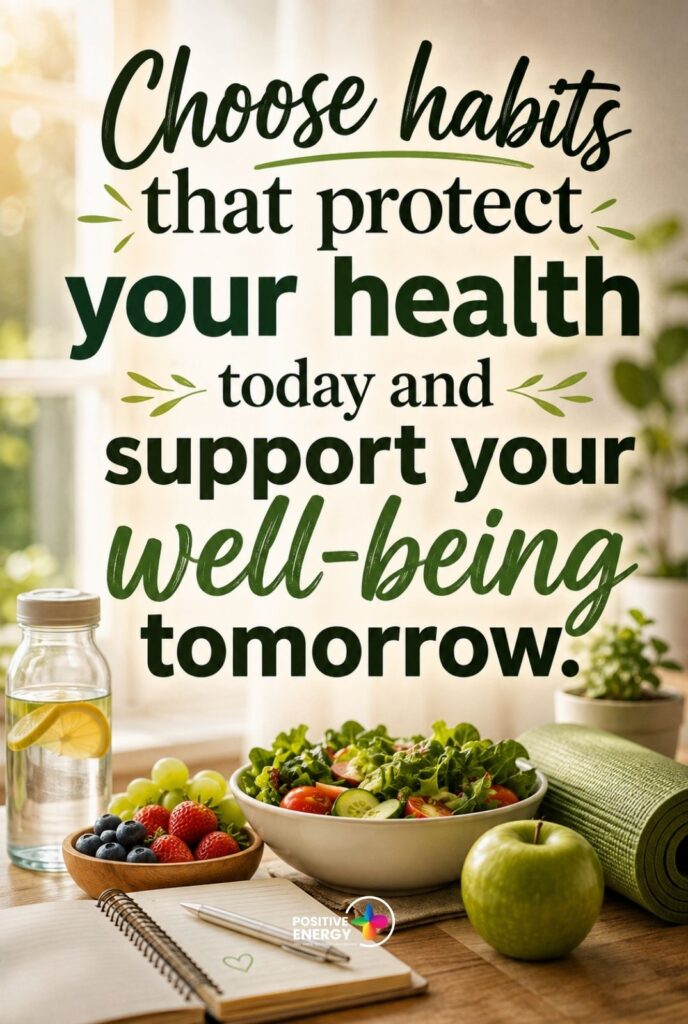 Choose habits that protect your health today and support your well-being tomorrow