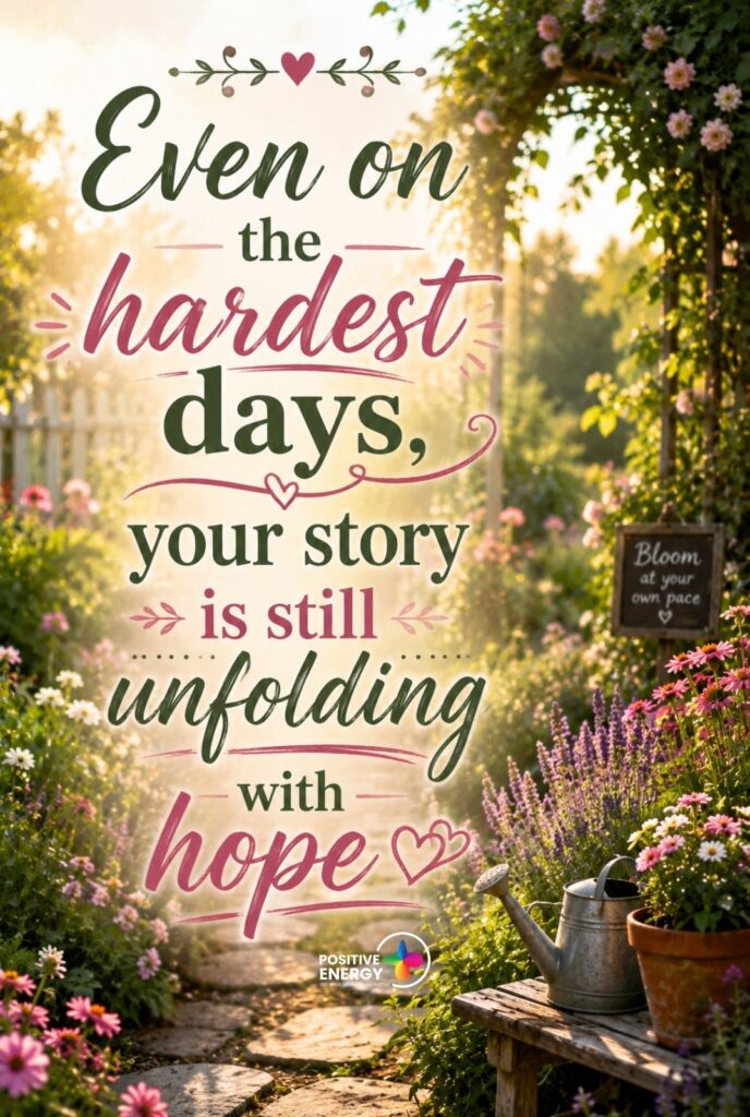 Even on the hardest days, your story is still unfolding with hope