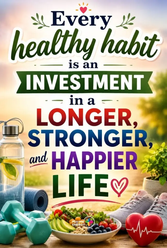 Every healthy habit is an investment in a longer, stronger, and happier life