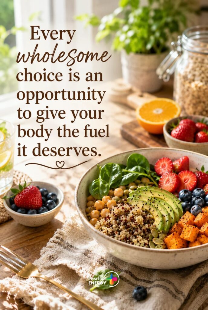 Every wholesome choice is an opportunity to give your body the fuel it deserves.