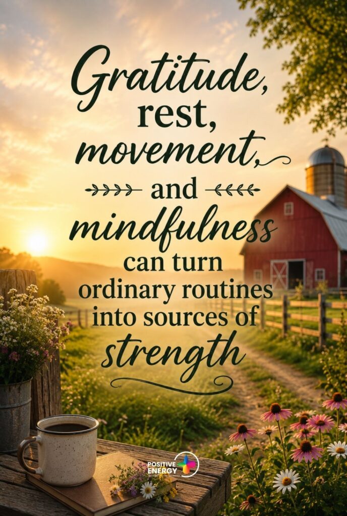 Gratitude, rest, movement, and mindfulness can turn ordinary routines into sources of strength
