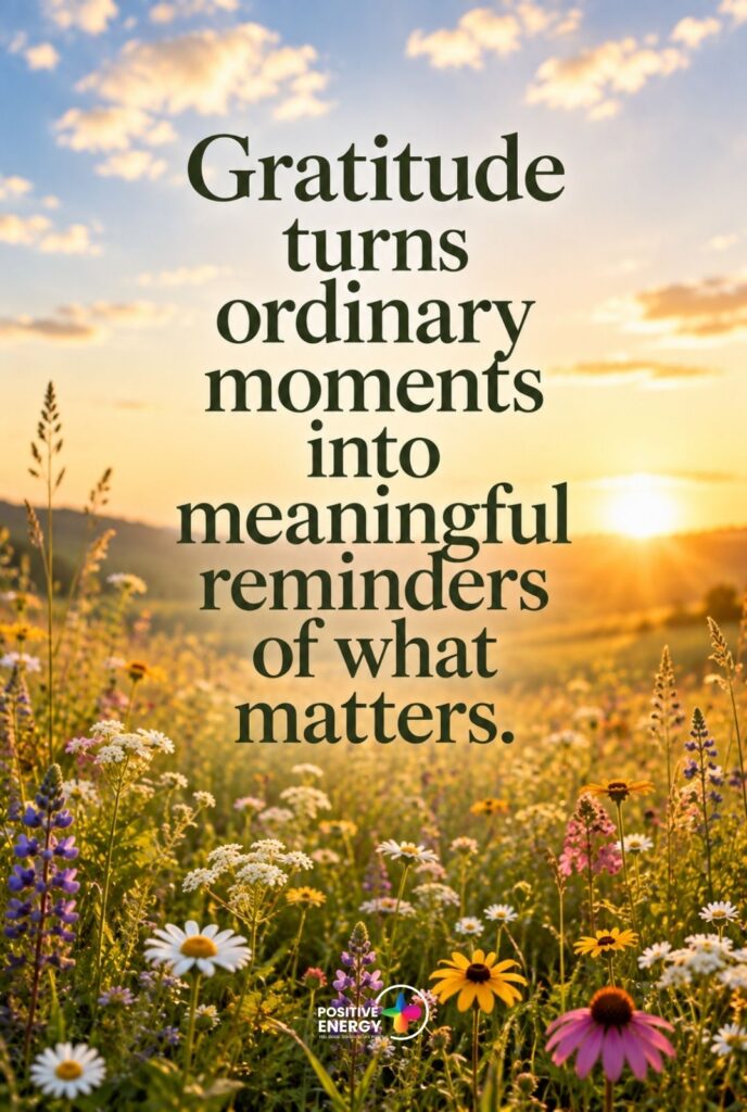 Gratitude turns ordinary moments into meaningful reminders of what matters