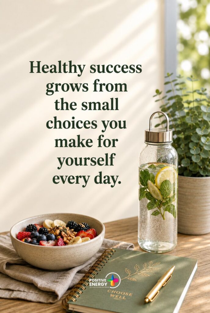 Healthy success grows from the small choices you make for yourself every day