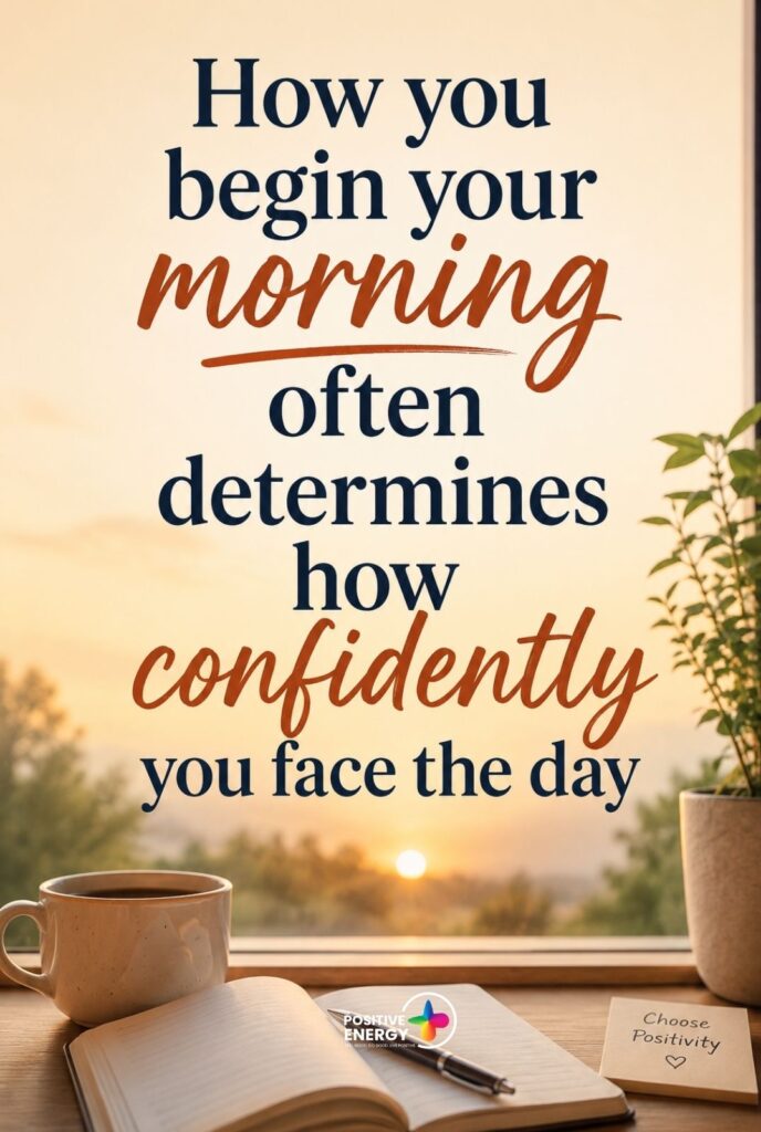 How you begin your morning often determines how confidently you face the day