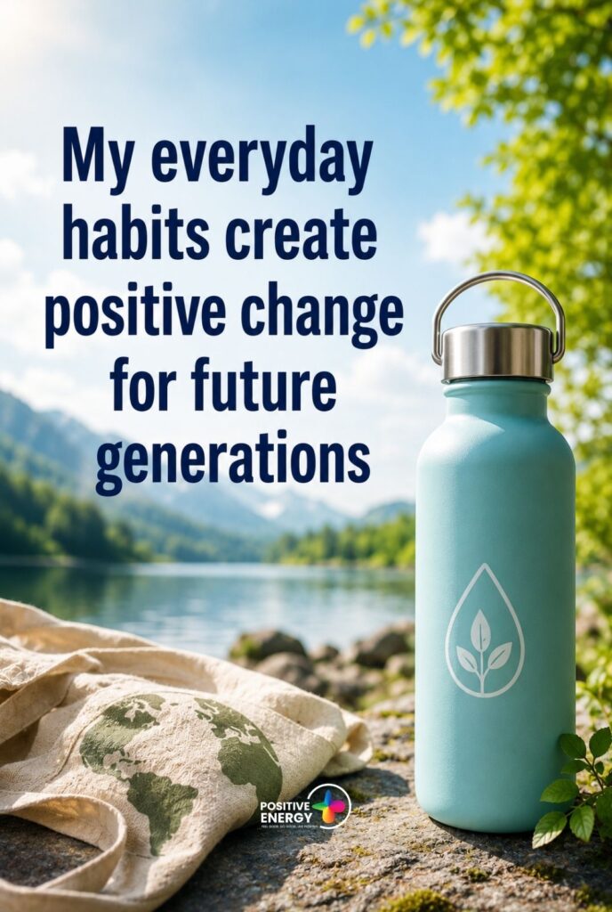 My everyday habits create positive change for future generations