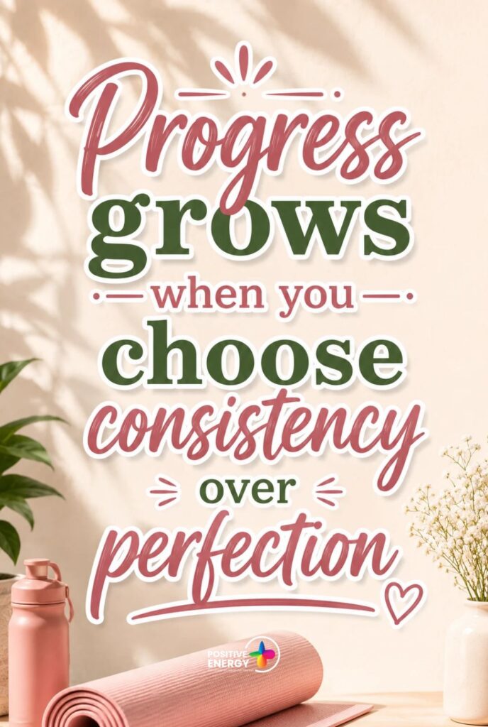 Progress grows when you choose consistency over perfection
