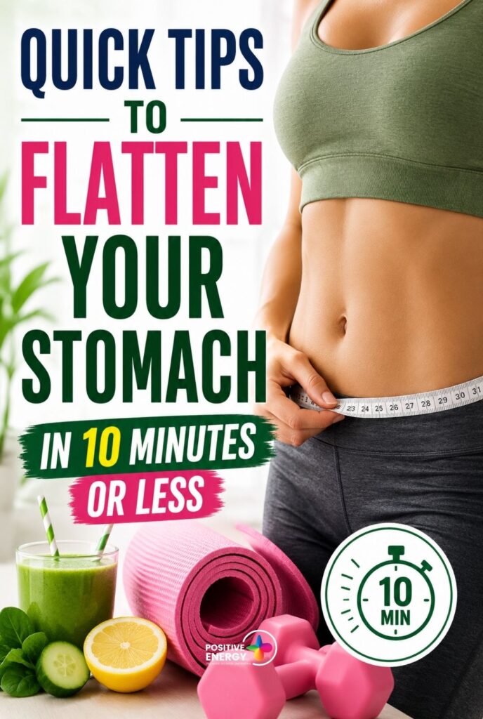Quick Tips to Flatten Your Stomach in 10 Minutes or Less