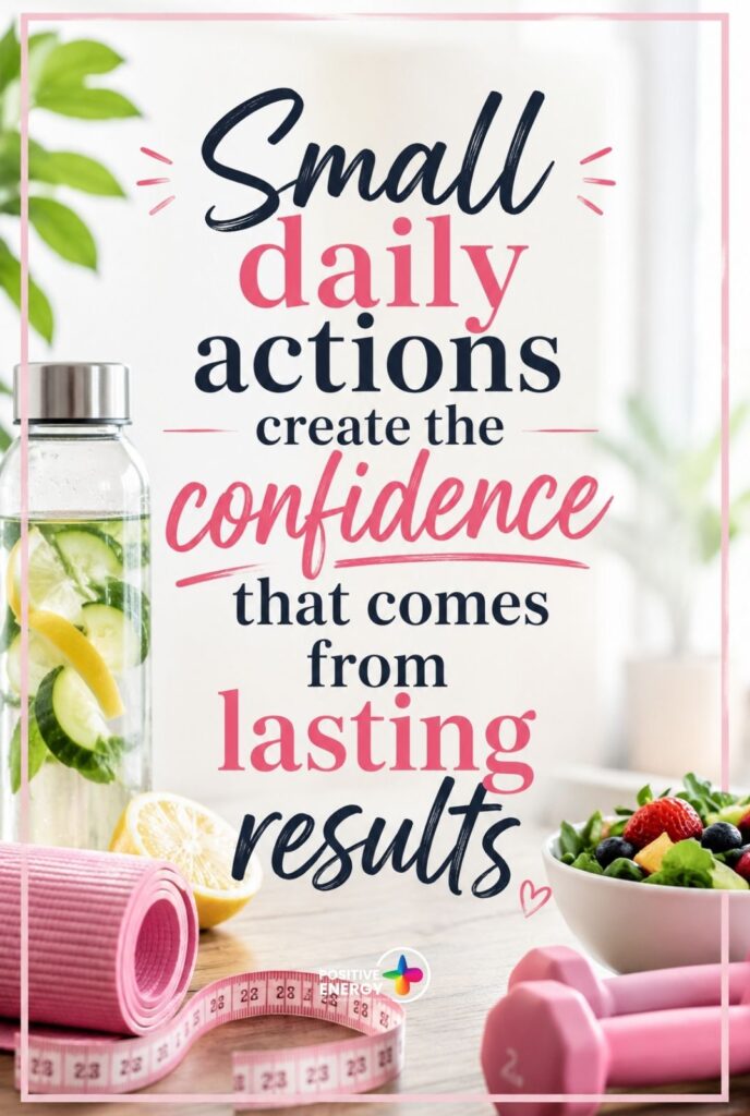 Small daily actions create the confidence that comes from lasting results