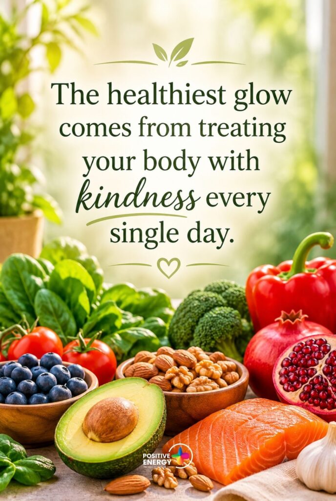 The healthiest glow comes from treating your body with kindness every single day.