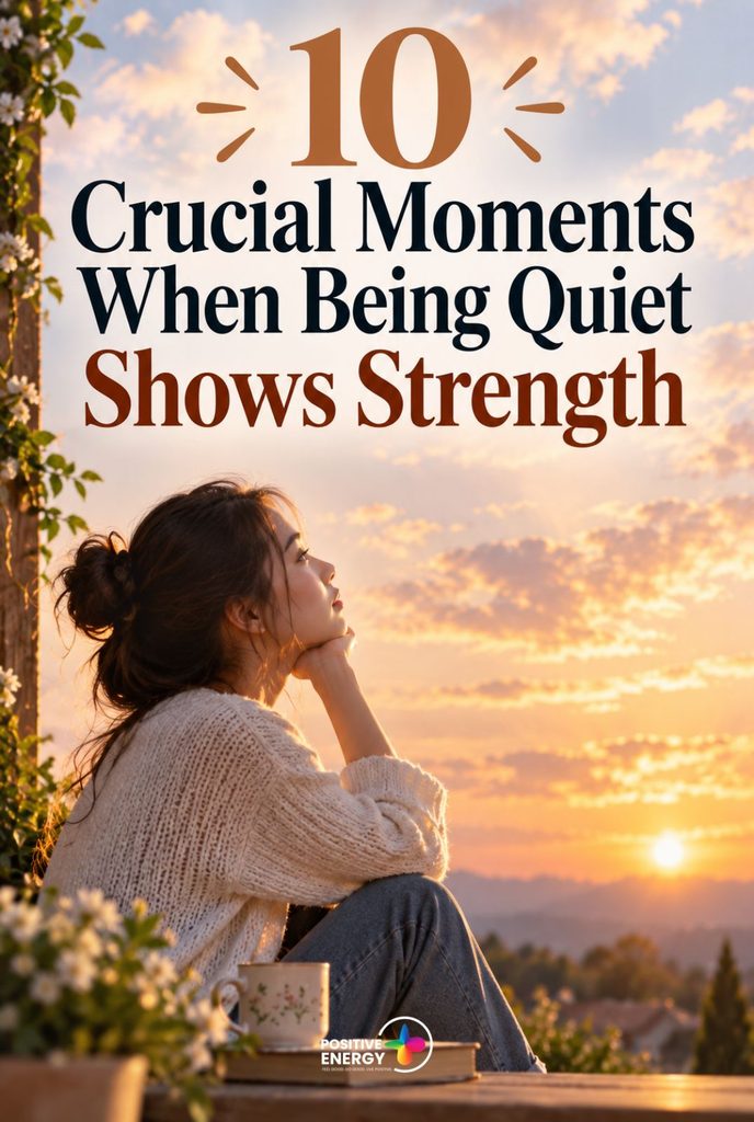 10 Crucial Moments When Being Quiet Shows Real Strength