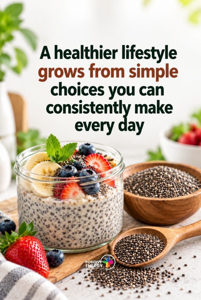 A healthier lifestyle grows from simple choices you can consistently make every day