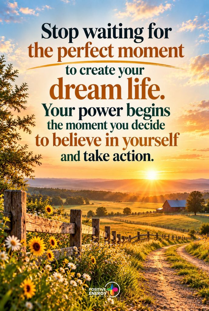 Stop Waiting for the Perfect Moment | Believe in Yourself and Create Your Dream Life