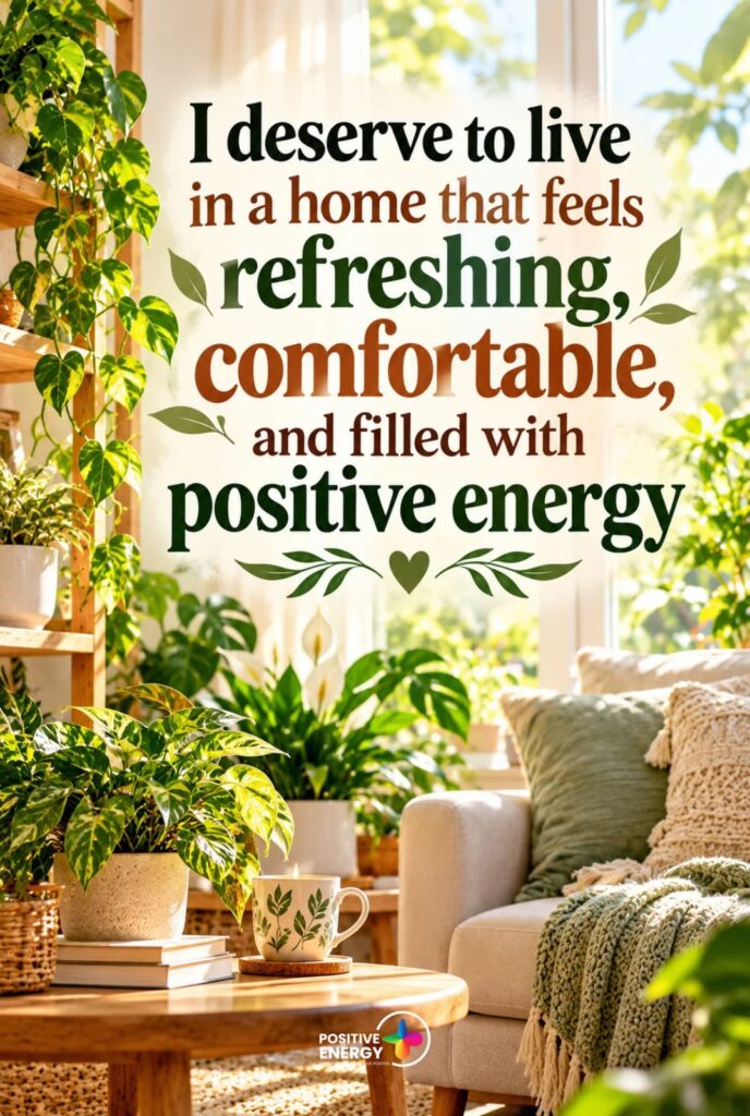 I Deserve a Peaceful Home Filled With Comfort and Positive Energy