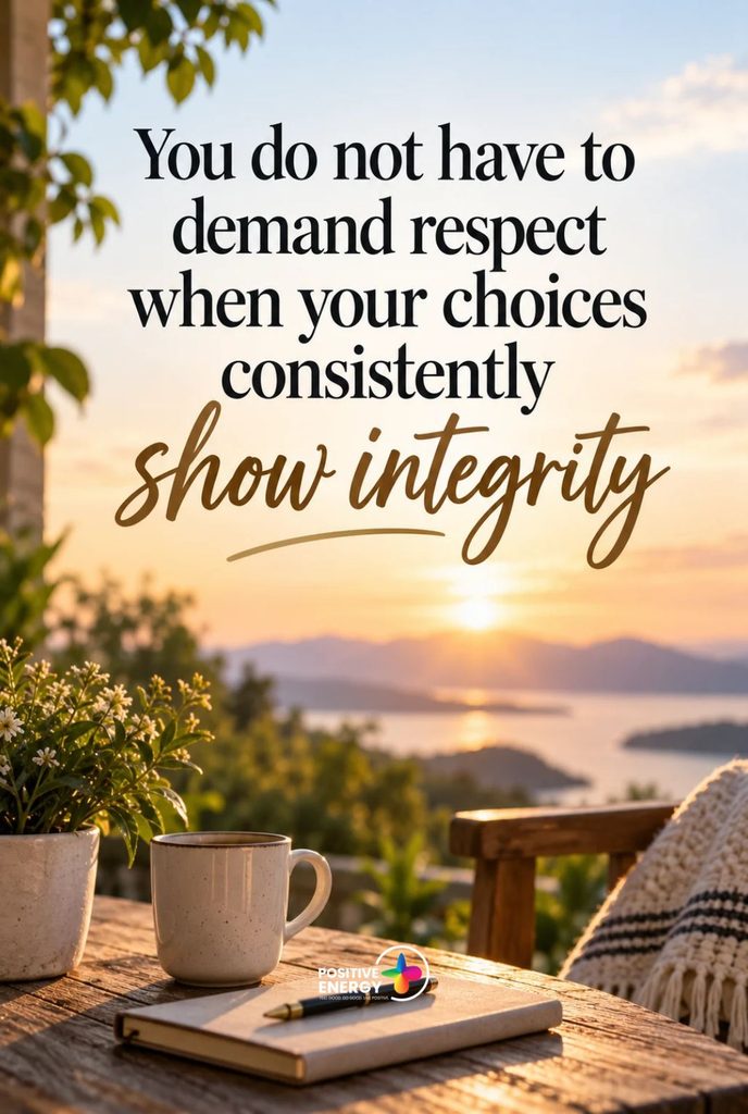 You Don’t Have to Demand Respect When You Live With Integrity