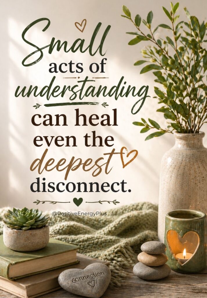 Small acts of understanding can heal even the deepest disconnect.