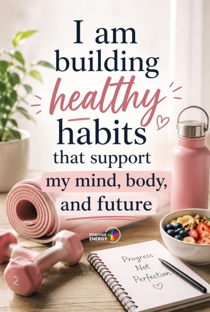 I am building healthy habits that support my mind, body, and future