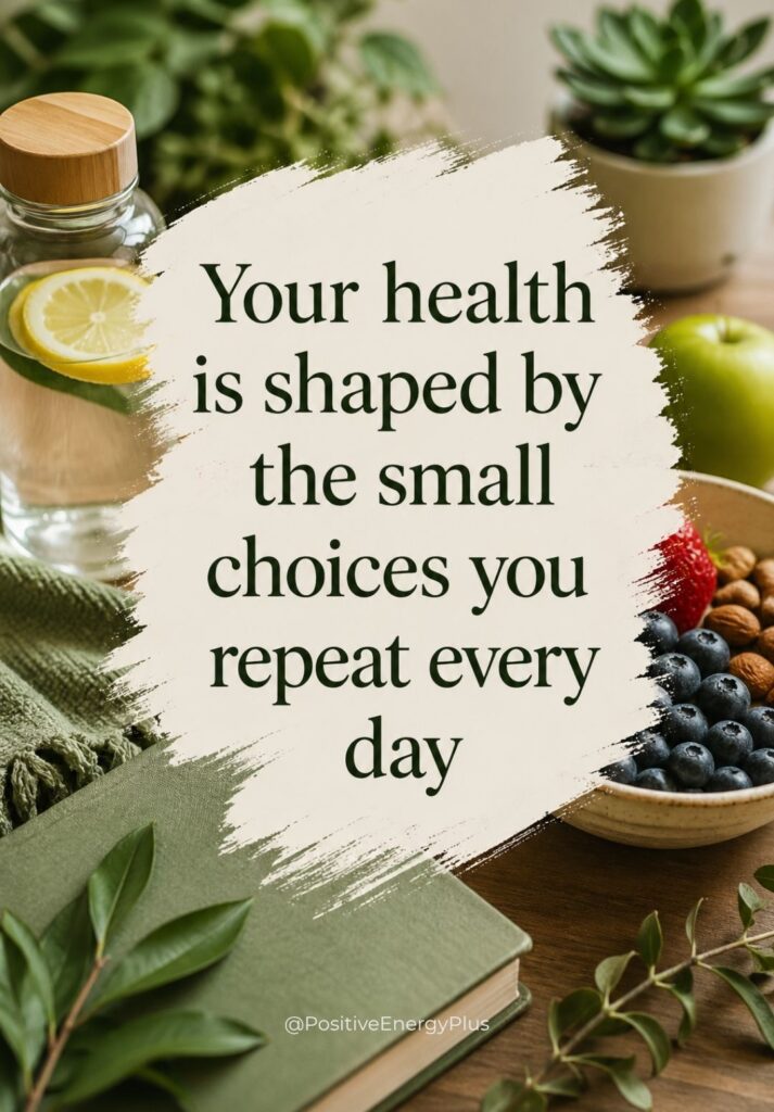 Your health is shaped by the small choices you repeat every day