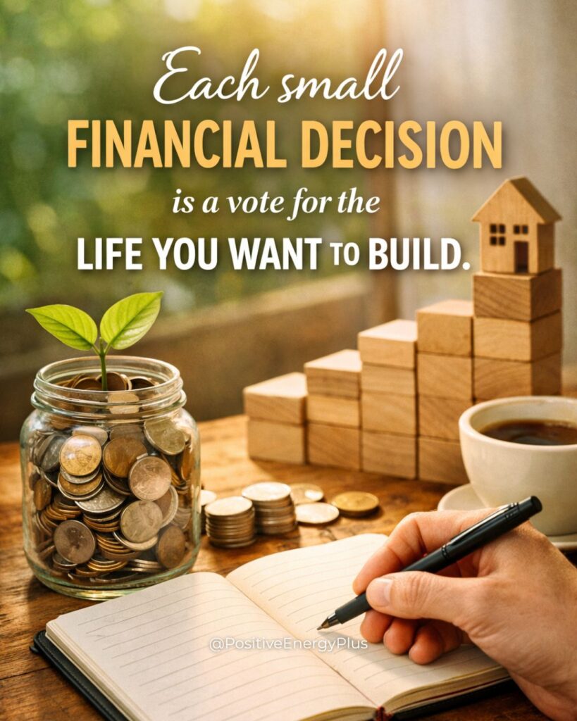 Each small financial decision is a vote for the life you want to build