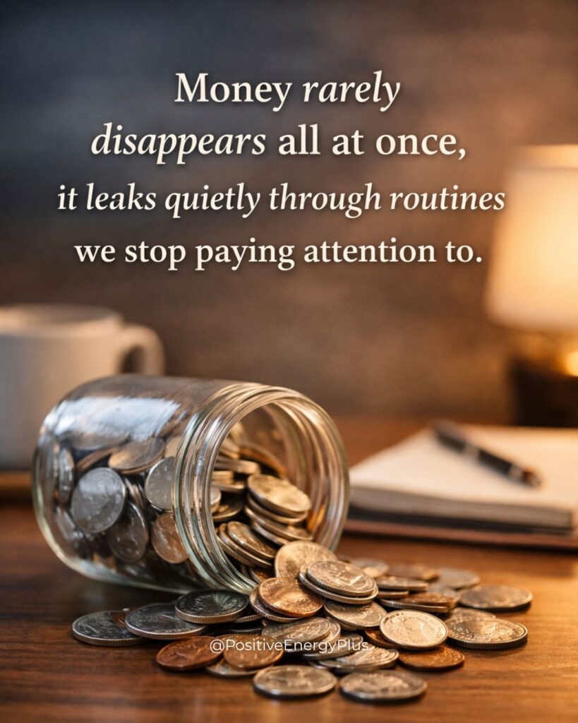 Money rarely disappears all at once, it leaks quietly through routines we stop paying attention to.