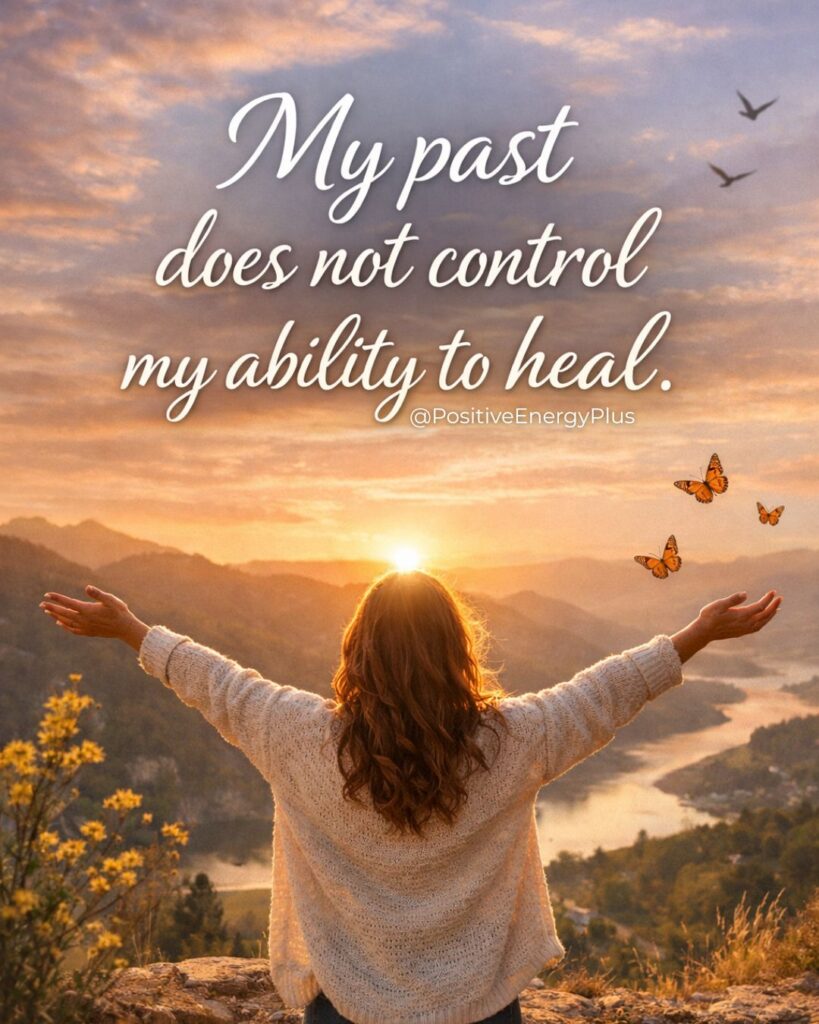My past does not control my ability to heal.