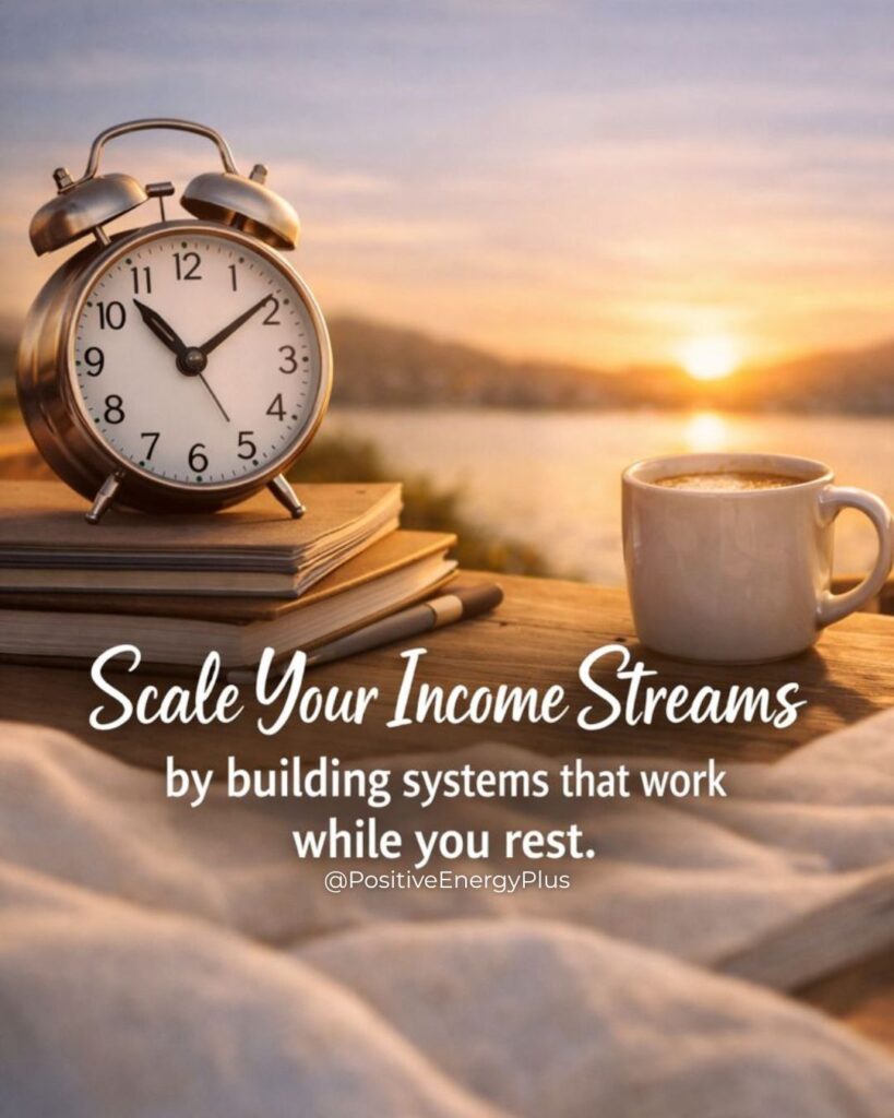 Scale Your Income Streams by building systems that work while you rest