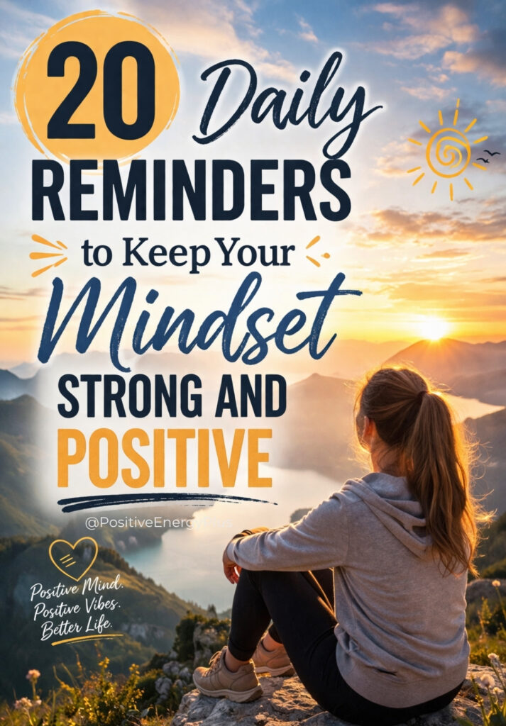 20 Daily Reminders to Keep Your Mindset Strong and Positive